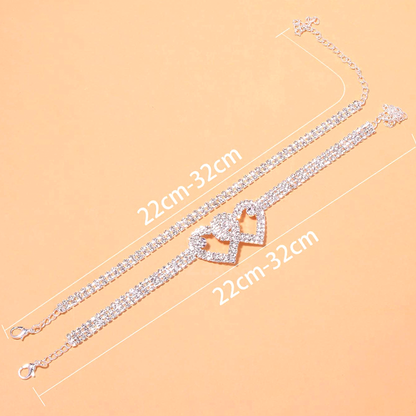 Heart X Heart Ankle Bracelet💖2025 NEW SPECIALS